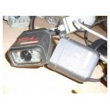 Variety of tools - bearings, pressure regulators, lock nuts, camera, air filter, scanners