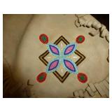 Vintage Deerskin pouch beaded on both sides