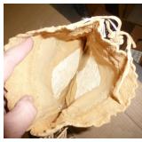 Vintage Deerskin pouch beaded on both sides