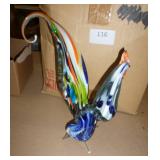 Vintage Art Glass Rooster