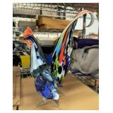 Vintage Art Glass Rooster