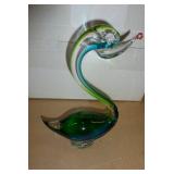 Vintage Art Glass swan