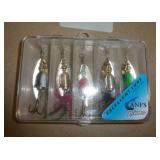 5 new spinners, bait, rapala lures