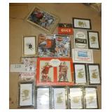 19 Decks of new playing cards and 12 dice