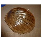 Vintage collectibles - cracker dish, shell bowl, FireKing milk glass, Charles and Diana wedding tin, cow creamer