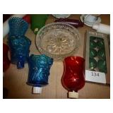 Group of candles and holders