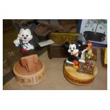 Group of music boxes including Disney