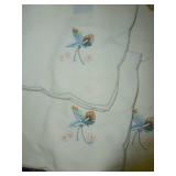 Off White tan-ish table cloth 96x64 and 9 napkins