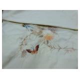 Off White tan-ish table cloth 96x64 and 9 napkins