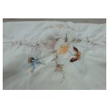 Off White tan-ish table cloth 96x64 and 9 napkins