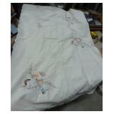 Off White tan-ish table cloth 96x64 and 9 napkins