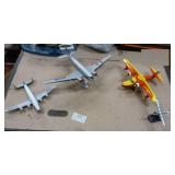 Group of die cast airplanes