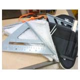 New tool bag, speed squares, outdoor security lights and change box