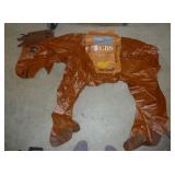 Miller Beer inflatable deer and Nixon mask for halloween