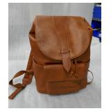 TWO new brown purse travel backpack