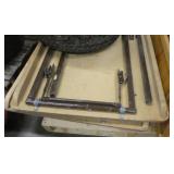 THREE 36x30x32 tall Folding tables