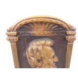 2 Vintage Iron Abraham Lincoln Bookends