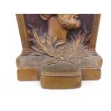 2 Vintage Iron Abraham Lincoln Bookends