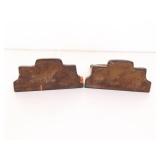 2 Vintage Iron Abraham Lincoln Bookends