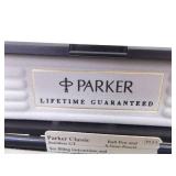 Lot of Brass Templates, New Parker Pen Pencil Set, New Fountain Pen Set