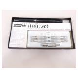 Lot of Brass Templates, New Parker Pen Pencil Set, New Fountain Pen Set