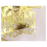 Lot of Brass Templates, New Parker Pen Pencil Set, New Fountain Pen Set