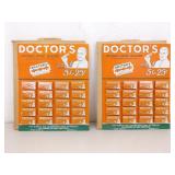 2 New Old Stock Vintage "DOCTORS" Razor Blade Counter Displays in Original Boxes