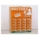 2 New Old Stock Vintage "DOCTORS" Razor Blade Counter Displays in Original Boxes