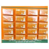 2 New Old Stock Vintage "DOCTORS" Razor Blade Counter Displays in Original Boxes