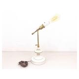 Vintage WORKING Heavy Brass Desk Lamp