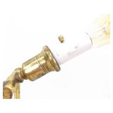 Vintage WORKING Heavy Brass Desk Lamp