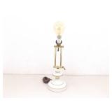 Vintage WORKING Heavy Brass Desk Lamp