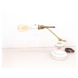 Vintage WORKING Heavy Brass Desk Lamp