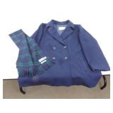 Vintage Pendleton Wool Coat and Scarf