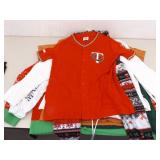 Lot of Novelty Clothes, Jerseys, Gag Sweaters, etc.