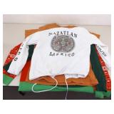 Lot of Novelty Clothes, Jerseys, Gag Sweaters, etc.