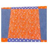 Vintage Handmade Red and Blue Bandana Patchwork Quilt