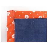 Vintage Handmade Red and Blue Bandana Patchwork Quilt