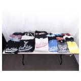 Large Lot of Mostly Medium Sized 100% Cotton etc. East Side Pizzeria T-Shirts, Sweaters, etc.