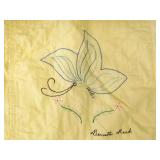 Vintage Handmade Multiple Artist Signed Yellow Patchwork Quilt