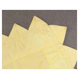 Vintage Handmade Multiple Artist Signed Yellow Patchwork Quilt