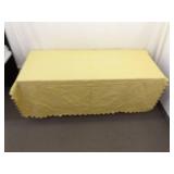 Vintage Handmade Multiple Artist Signed Yellow Patchwork Quilt