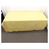 Vintage Handmade Multiple Artist Signed Yellow Patchwork Quilt