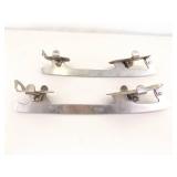 3 Pairs of Antique Metal Ice Skates