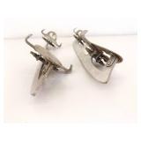 3 Pairs of Antique Metal Ice Skates