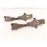 3 Pairs of Antique Metal Ice Skates