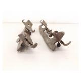 3 Pairs of Antique Metal Ice Skates