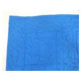 Vintage Handmade Western History Themed Blue Patchwork Quilt