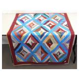 Vintage Handmade Multo Colored Patchwork Quilt