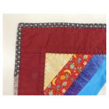 Vintage Handmade Multo Colored Patchwork Quilt